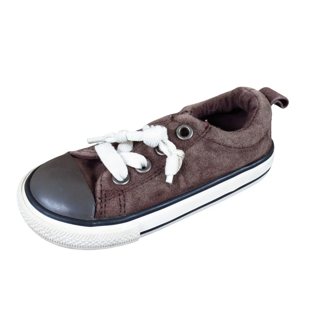 Converse Chuck Taylor All Star Infants Low Top Sneaker Size 7 Casual Brown Suede